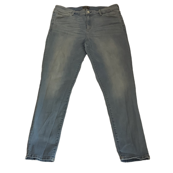 Abercrombie & Fitch Blue 33/16 L Women Curve Love High Rise Super Skinny Jeans - Picture 3 of 8